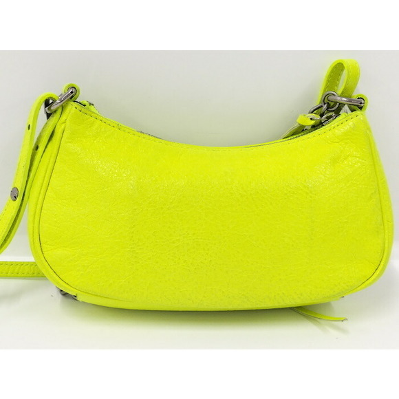 Balenciaga Luka Gol Fluorescent Shoulder Bag Yellow Mini 2way - Picture 1 of 10